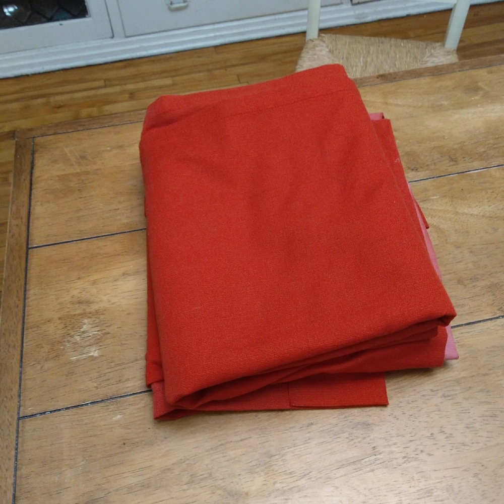 Set of 2 Target Threshold Coral Orange Curtains